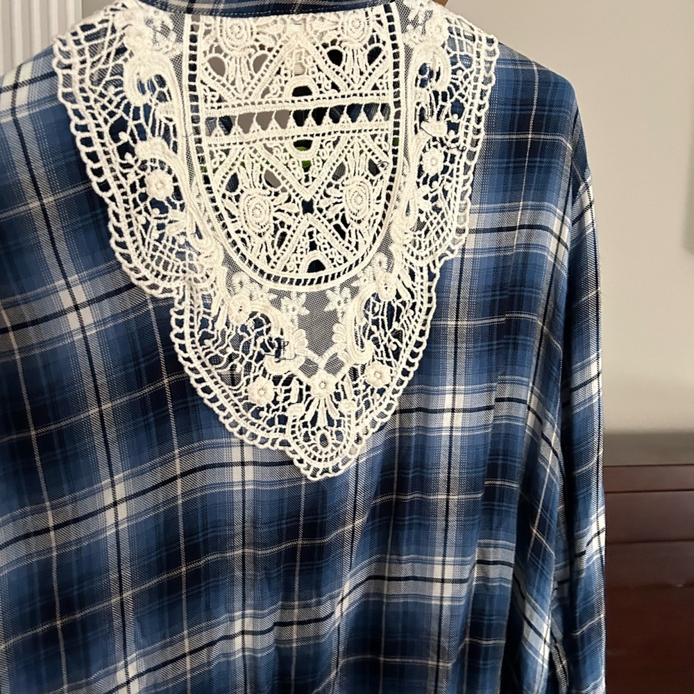 XL Krazy Kat Plaid Top